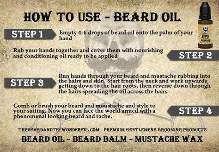 how to apply beard oil