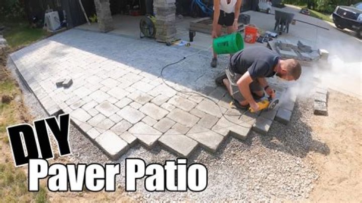 How to make a paver patio