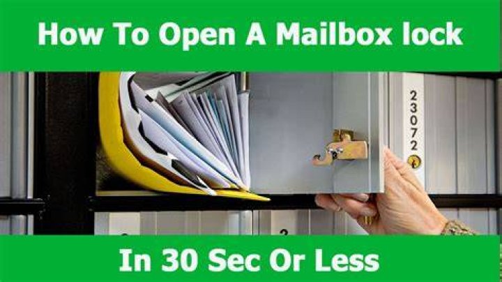 How To Open Mailbox Without Key