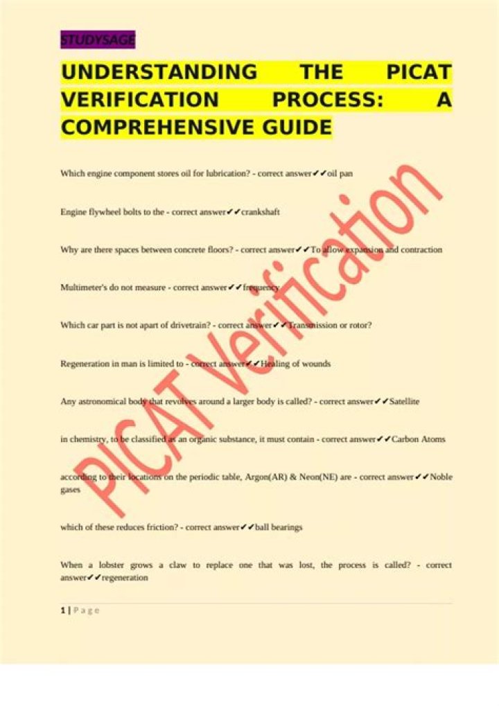 Picat Verification Test - How To Discuss