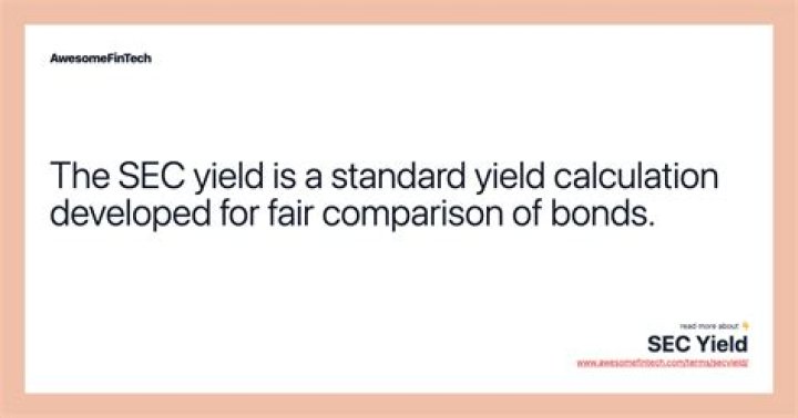 SEC yield - How To Discuss